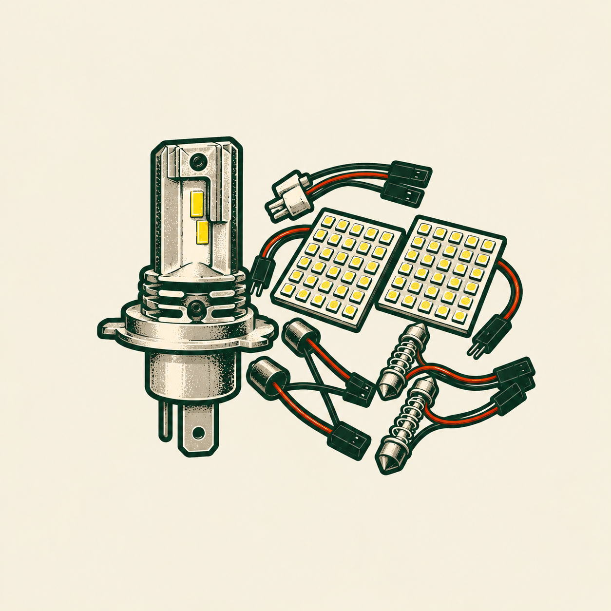 LED化のイラスト