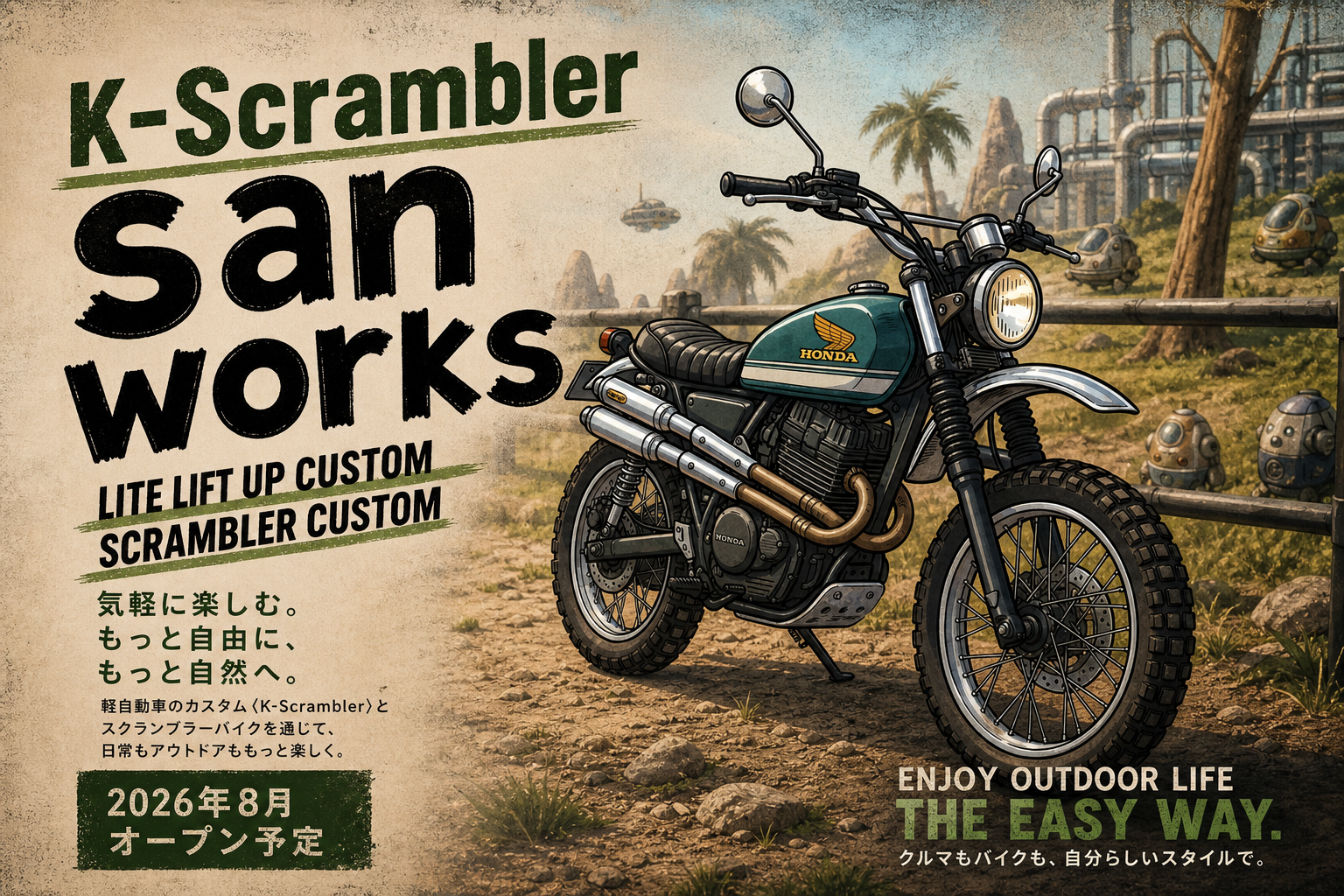 K-Scrambler Motorcycle